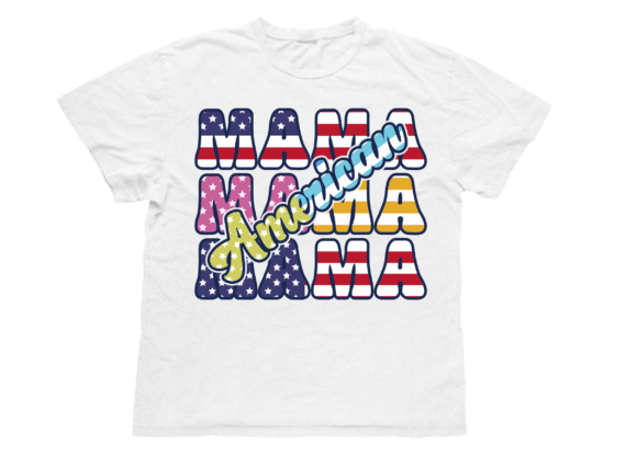 American Mama T-Shirt Design: A Versatile Creative Asset for Everyday Life