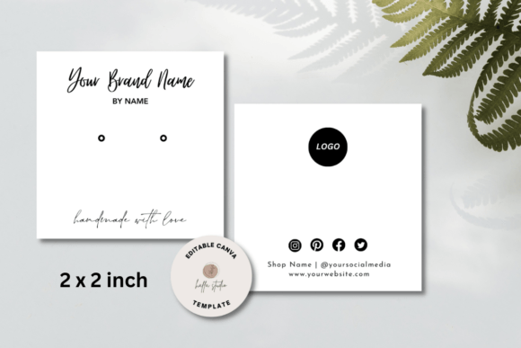 Custom Jewelry Display Card Template