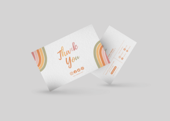 Elevate Your Brand Connection with a Thank You Card Boho Style: A Digital Solution for the Modern Creator