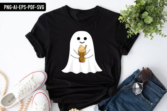 Ghost Drinking Ice Coffee Halloween: The Ultimate Digital Asset for Creators
