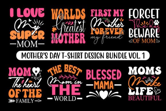 Mother's Day SVG Bundle: Mom Shirt SVG for POD Success