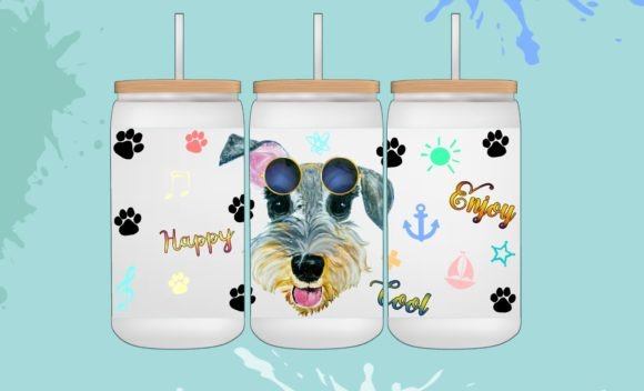 Schnauzer Glass Can Wrap Png 16oz Libbey: A Modern Solution for Custom Crafters